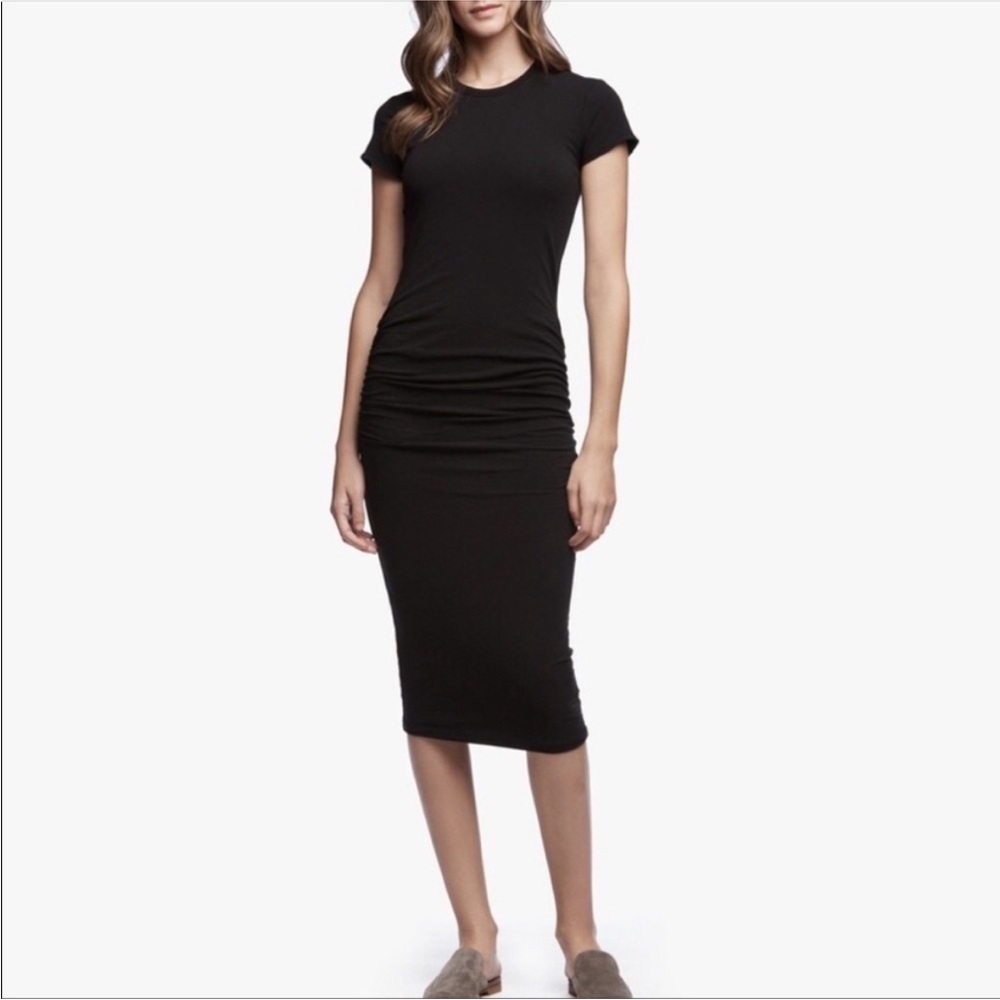 James Perse Classic Skinny Dress in black, size 1 / SMALL